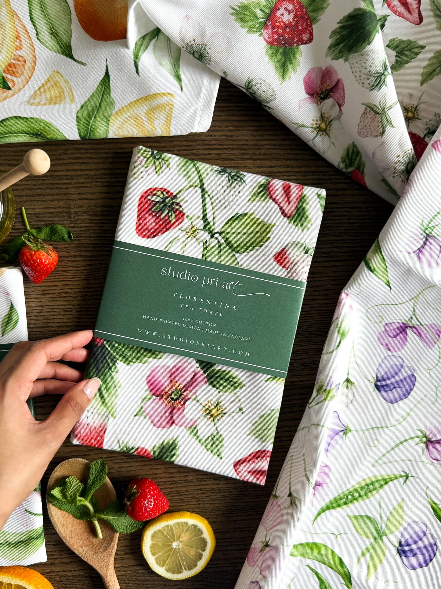 Amaryllia - Tea Towel