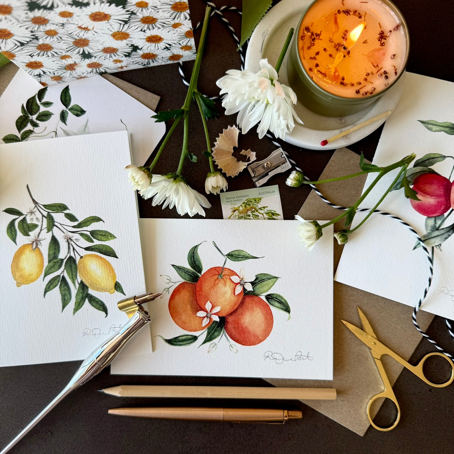 Lemon Blossom Greetings Card