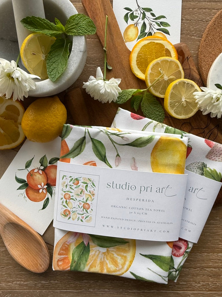 Lemon Blossom Greetings Card