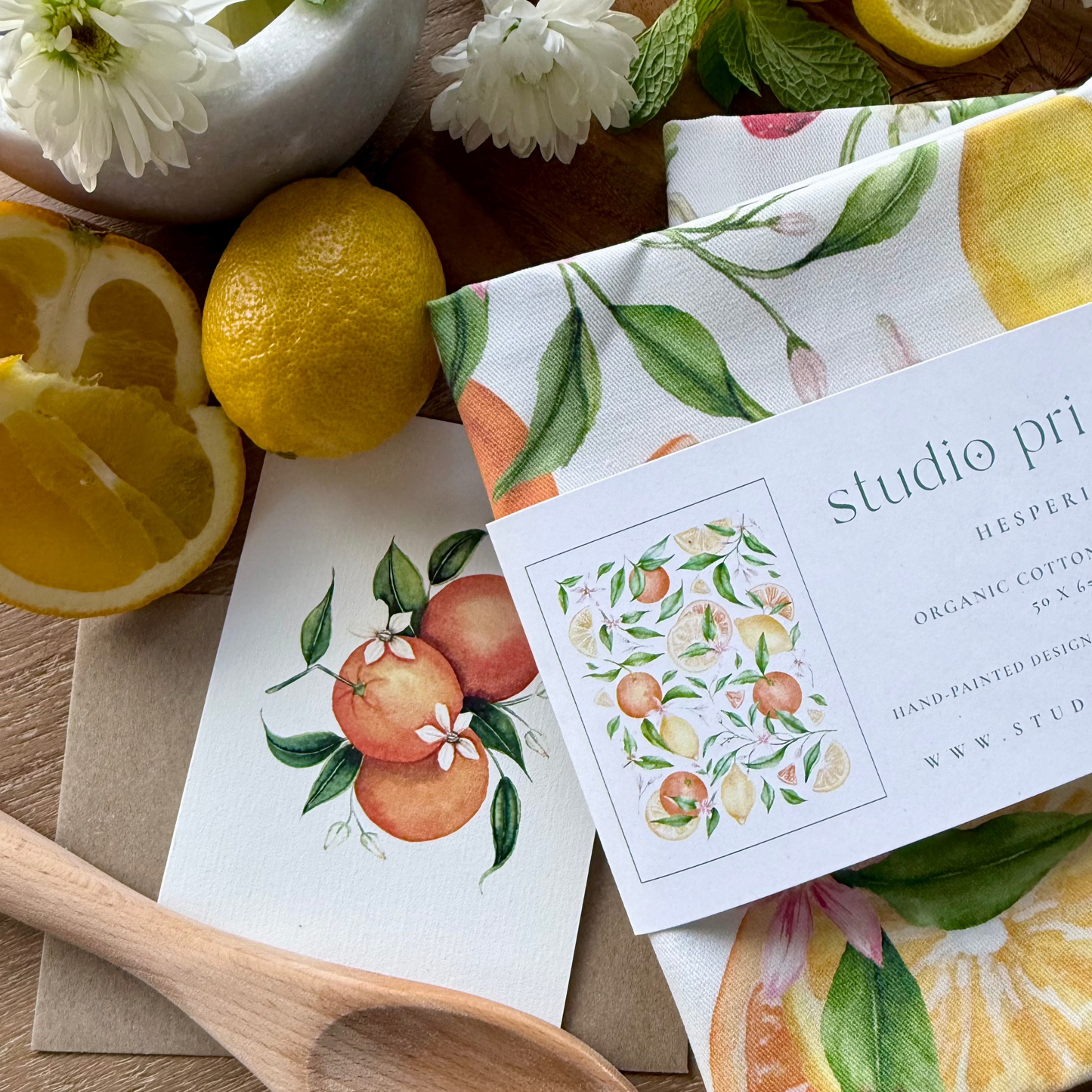 Orange Blossom Greetings Card