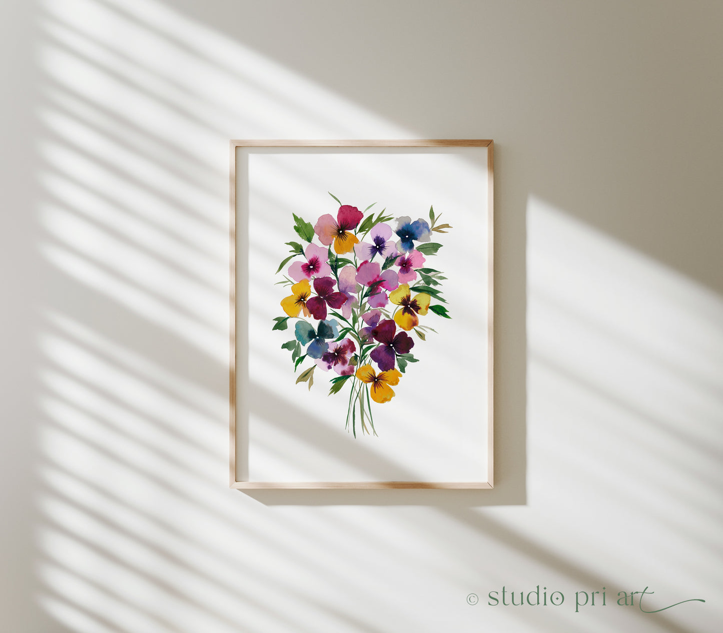 Pansies Fine Art Print