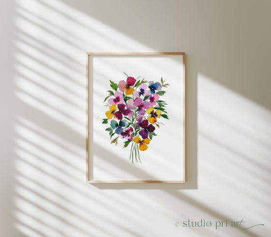 Viola | Pansies Fine Art Print