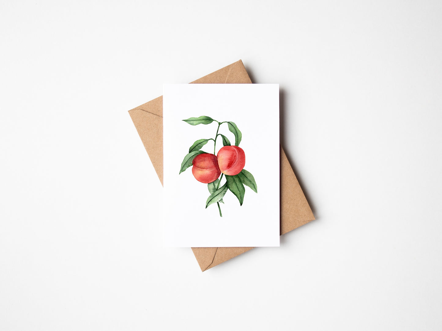 Vintage Peaches Greetings Card