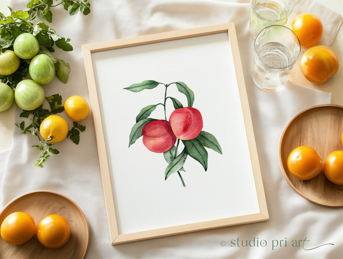 Persica | Vintage Peaches Fine Art Print