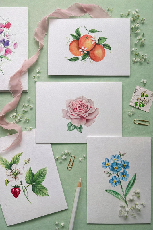 Orange Blossom Greetings Card