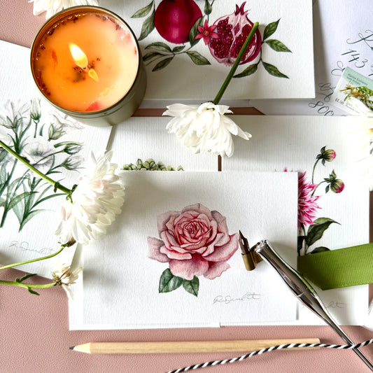 English Rose Greeting Card