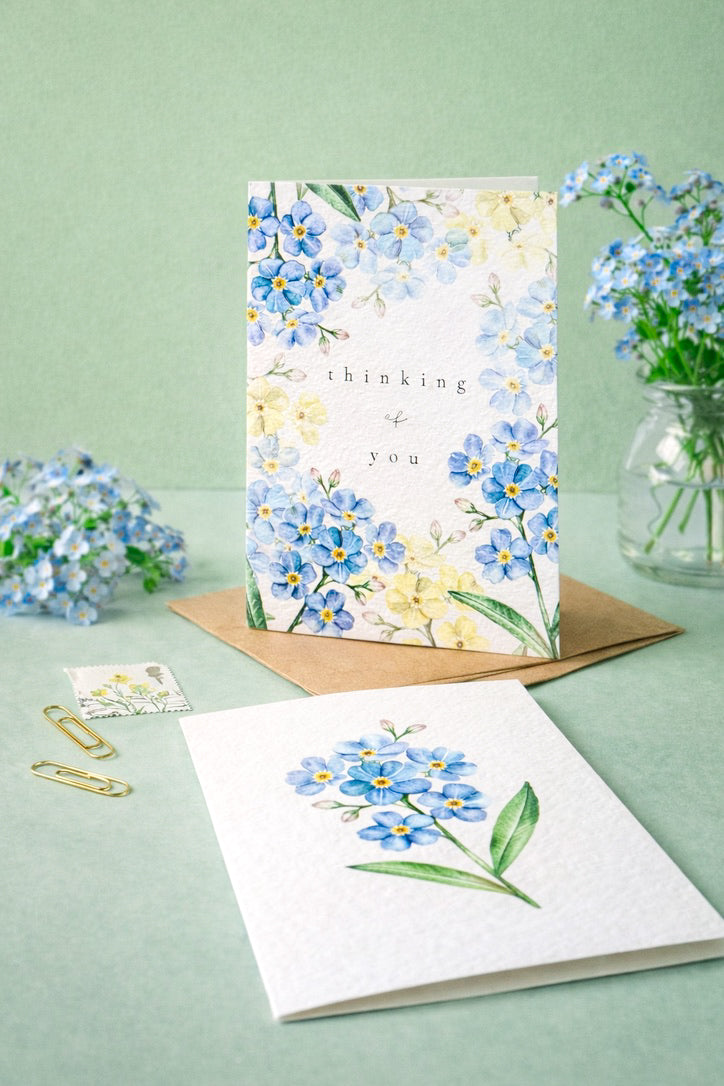 Forget Me Not Floral Greetings Card