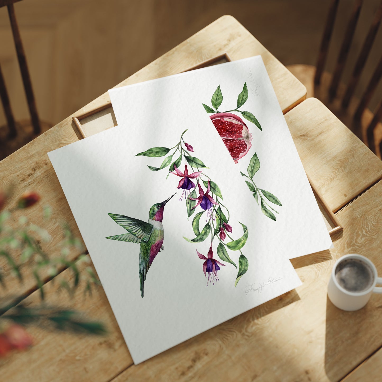 'Celeste' Hummingbird Fine Art Print