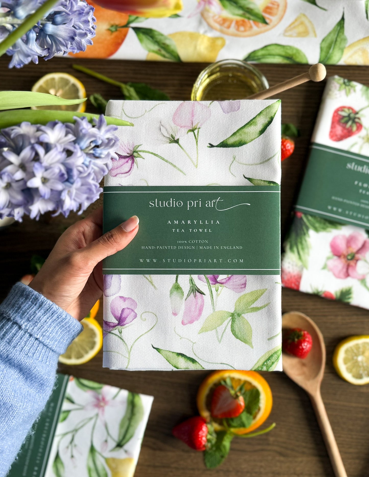 Amaryllia - Tea Towel