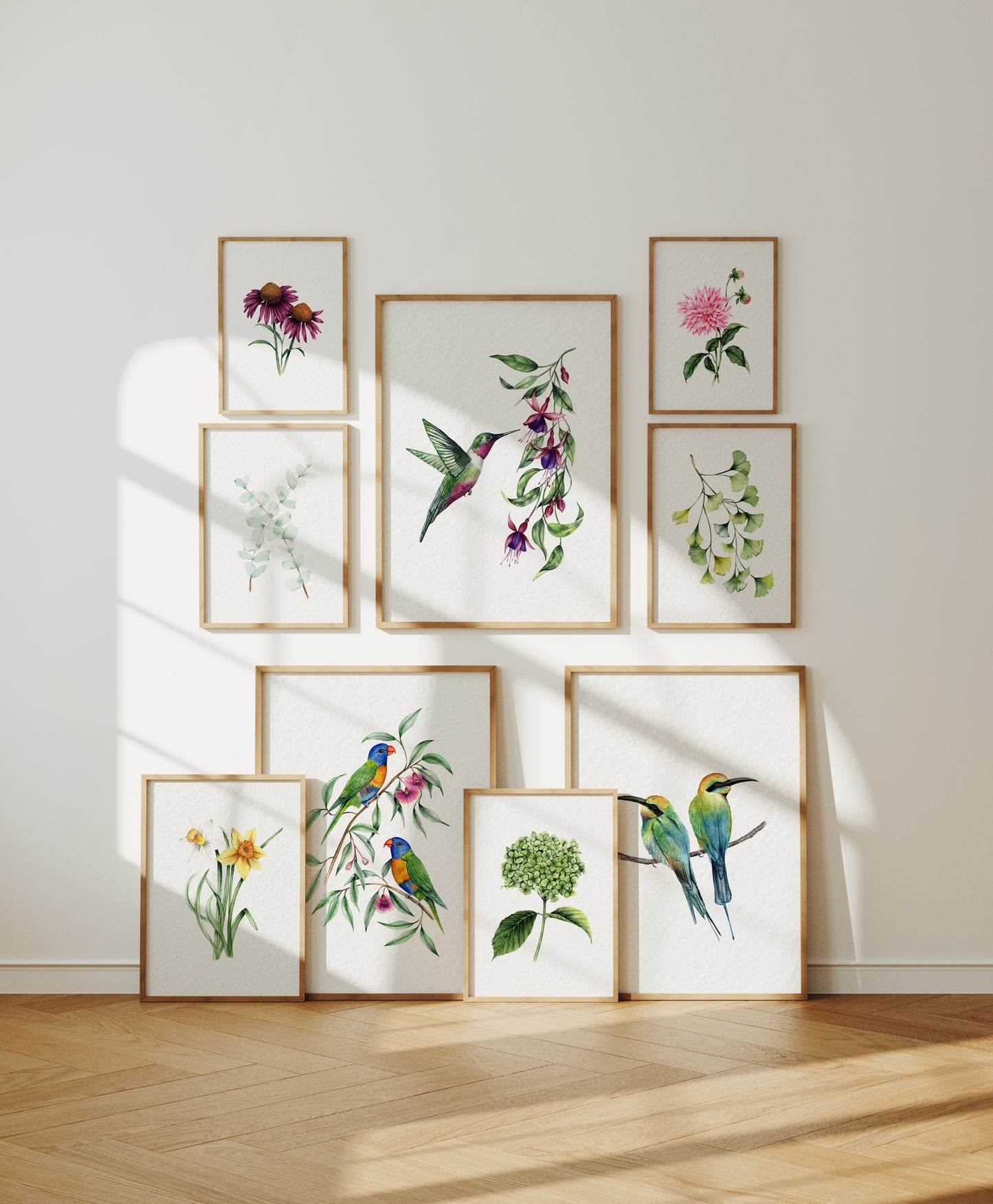 'Melissai' Rainbow Bee Eaters Fine Art Print